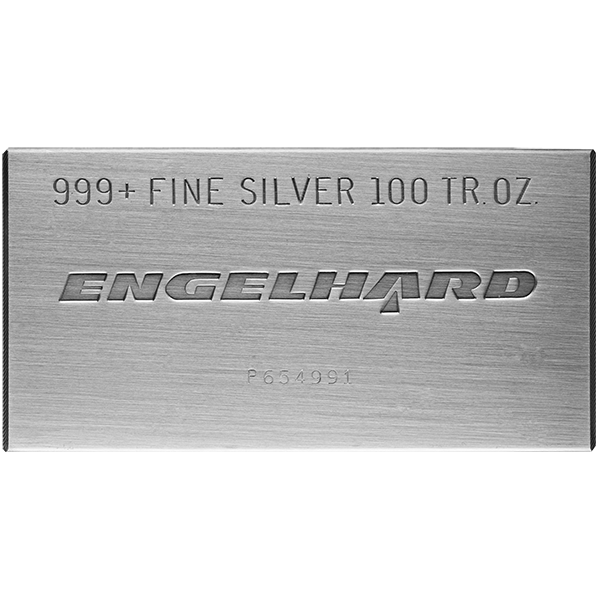 100 oz Silver Bar Engelhard