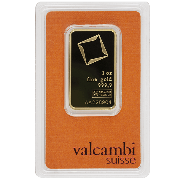 1 oz Gold Bar Valcambi