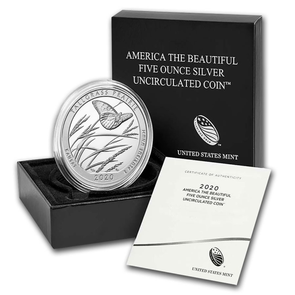 5 oz Silver America The Beautiful Specimen Collector Version