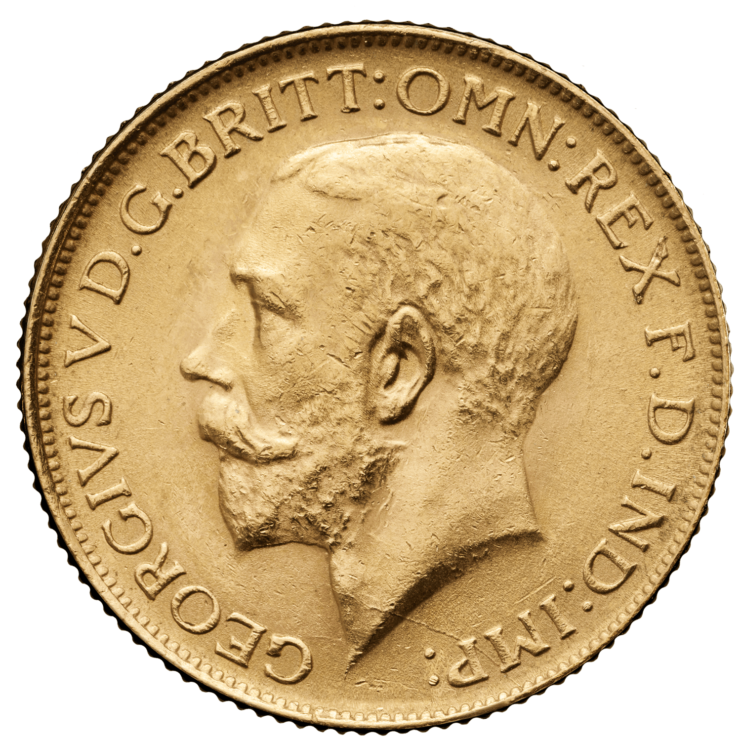 English Gold Sovereign King George V