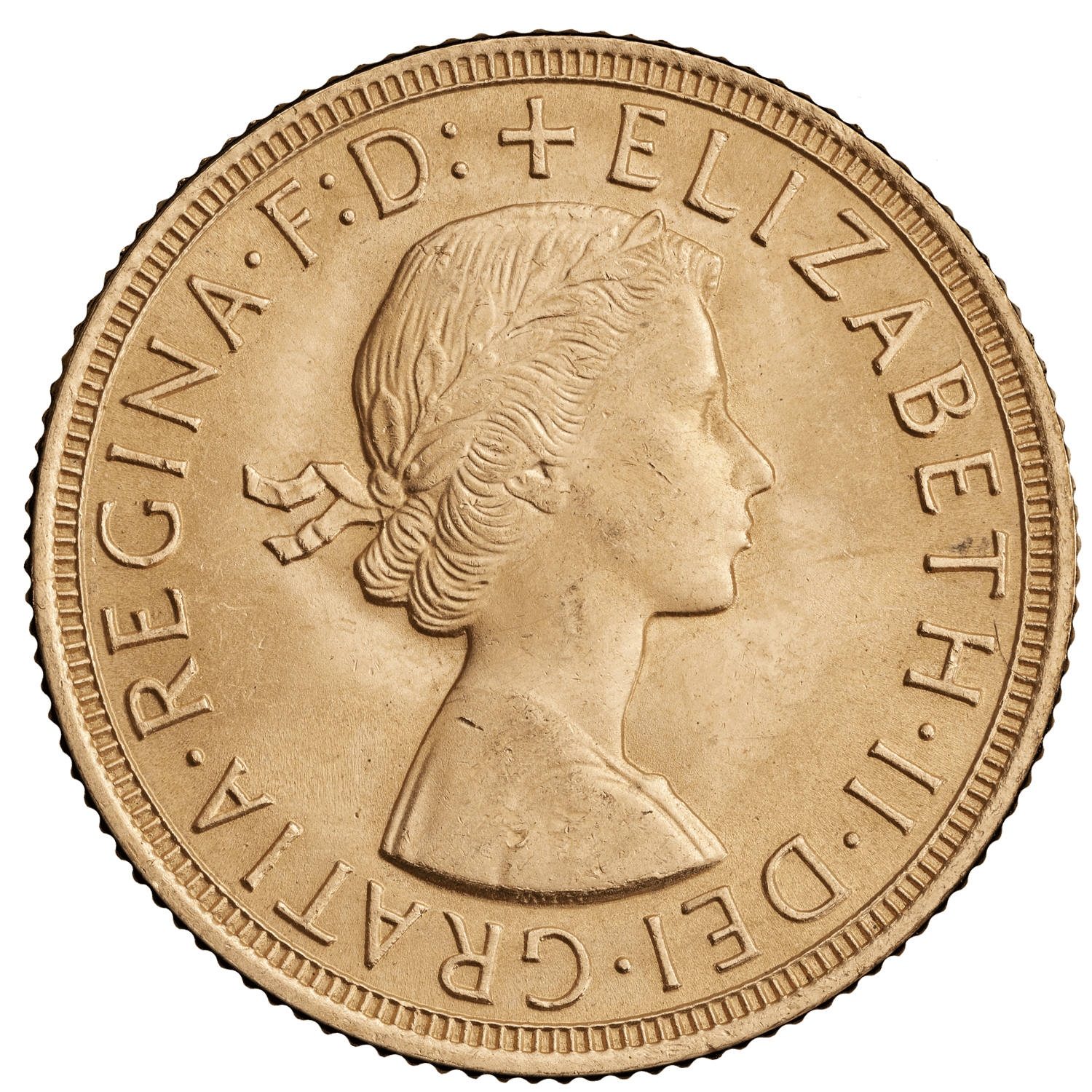 English Gold Sovereign Queen Elizabeth