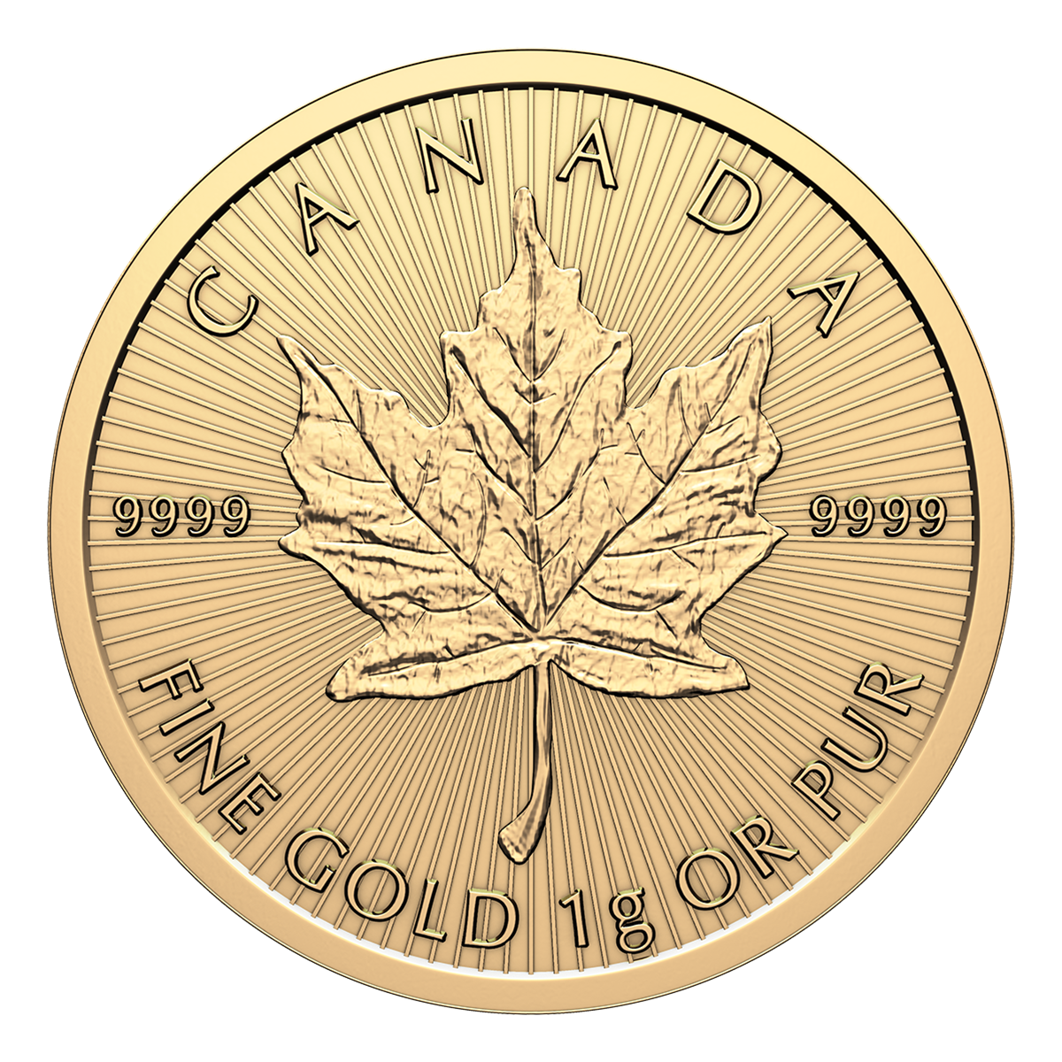 25 Gram Gold Maplegram